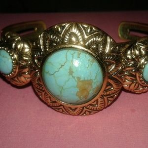 Turquoise  cuff base jewelry nepal